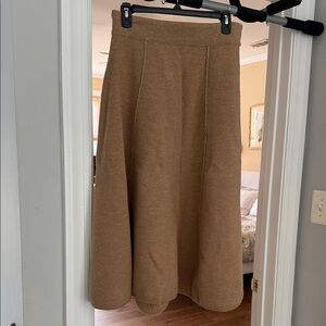 Club Monaco 100% wool caramel color long skirt M